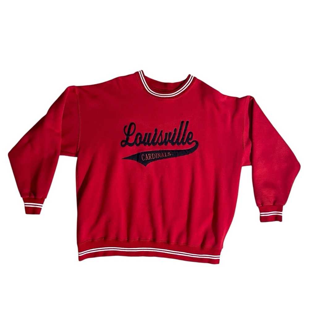 Vintage Dodger brand Louisville Cardinals red sweatshirt made in USA size XXL
